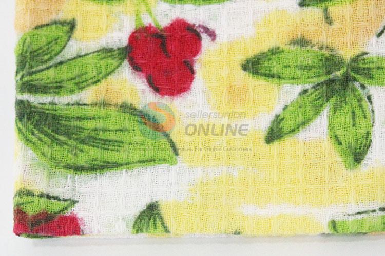 Fruit printed linen kitchen towel/tea towel