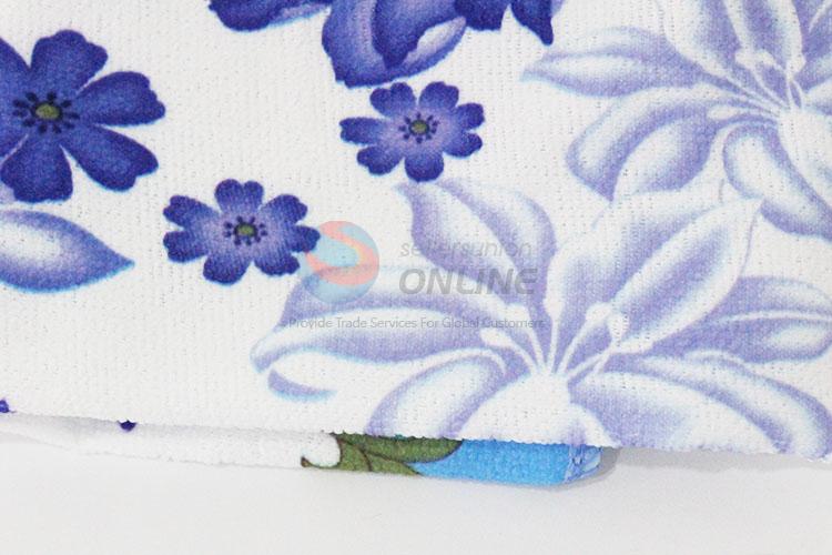 Flower Printed Microfiber Kitchen Towel