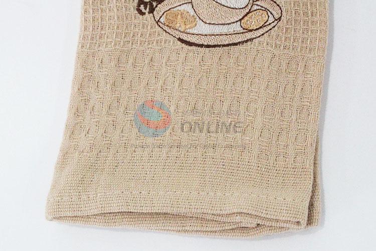 Coffee printed fiber cleaning cloth kitchen towel