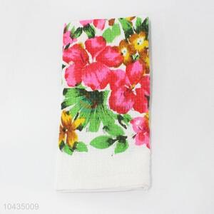 New designs flower printed soft cleaning towel