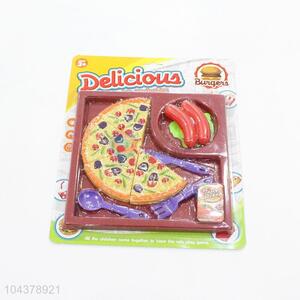 Recent design hot selling pizza plate model toy