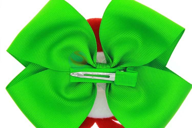 Cute Design Christmas Colorful Bowknot Hairpin For Children