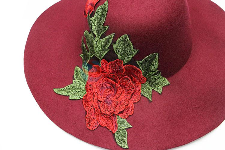 Wholesale Price Vintage Lady Trendy Wool Fedora Hat