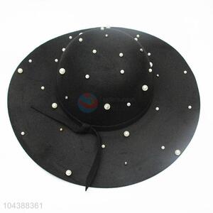 Hot Selling Wool Women Felt Hat Wide Brim Fedora Caps