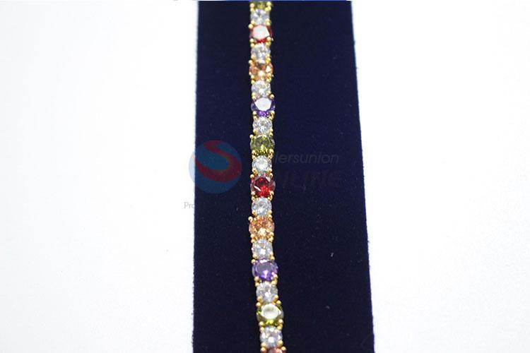 Colorful fashion zircon bracelet