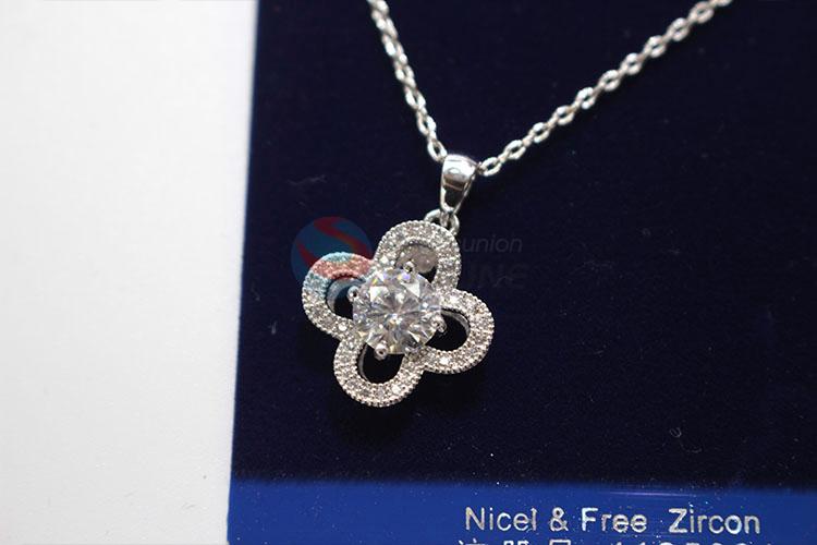 Wholesale custom cheap zircon necklace