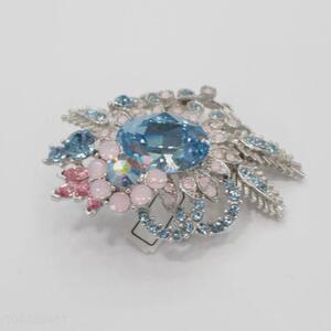 Popular promotional blue brooch