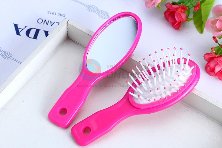 Wholesale promotional custom plastic mirror&comb set