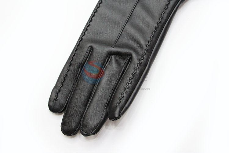 Low Price Female PU Gloves Women's Winter Outdoor Full Fingers Mittens Glove