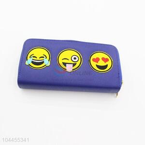 Emoji Pattern Fashion Cloth Long Wallet