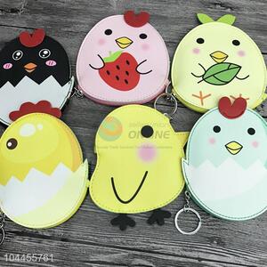 New Lovely Chicken Design Girl Cloth Portable Wallet