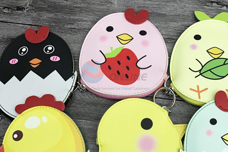 New Lovely Chicken Design Girl Cloth Portable Wallet