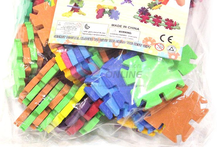 New Design Educational Toy Plastic 120 Pieces Snowflake Blocks