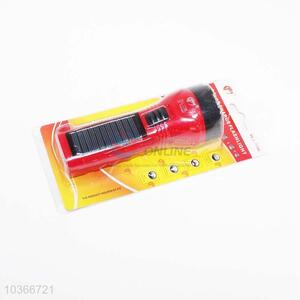 Multi-functional Solar Power Led Flashlight with Battery
