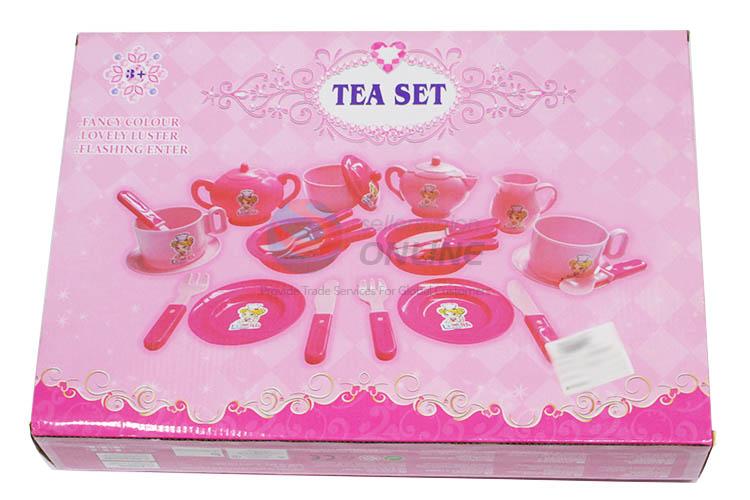 Custom Educational Toy Plastic Tea Set Colorful Kitchen Set Toy