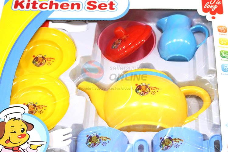 Cute Design Mini Tea Set Plastic Kitchen Sets Toy
