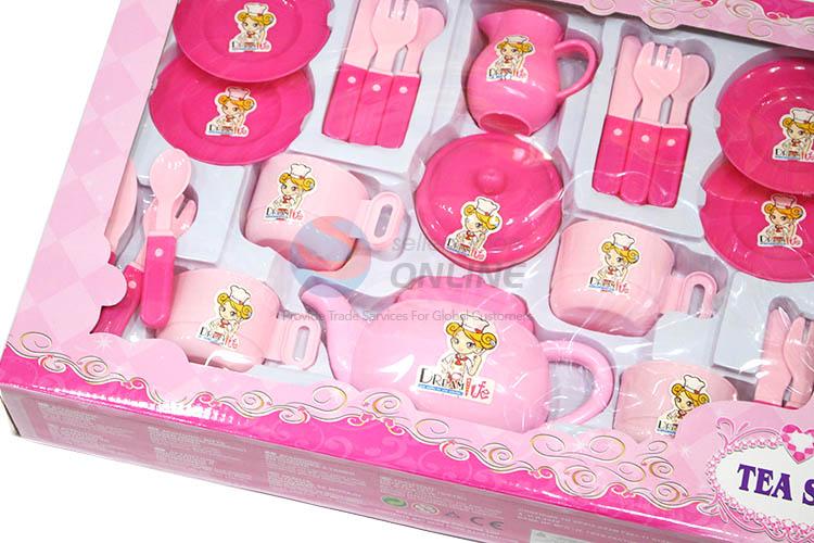 Custom Educational Toy Plastic Tea Set Colorful Kitchen Set Toy