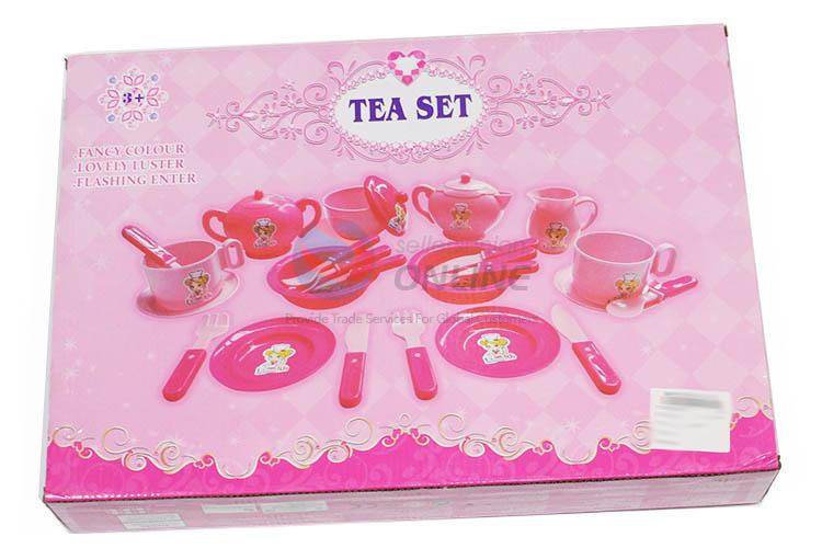 Fashion Style Simulation Tea Set Plastic Kitchen Set Toy For Children