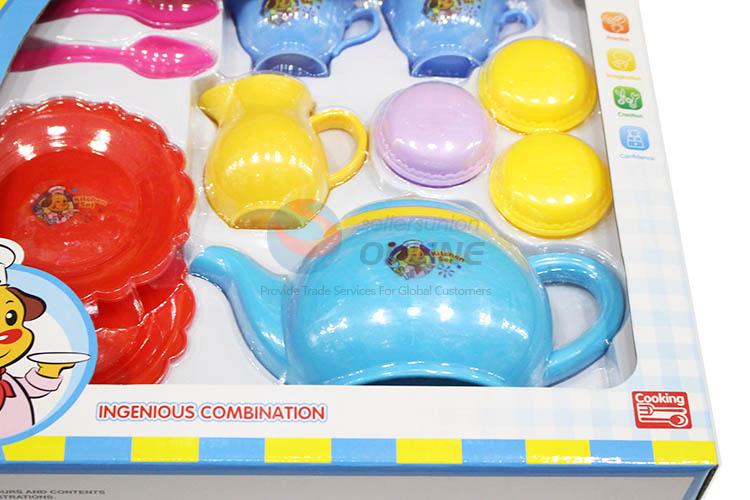 New Arrival Colorful Kitchen Set Toy Simulation Tea Set
