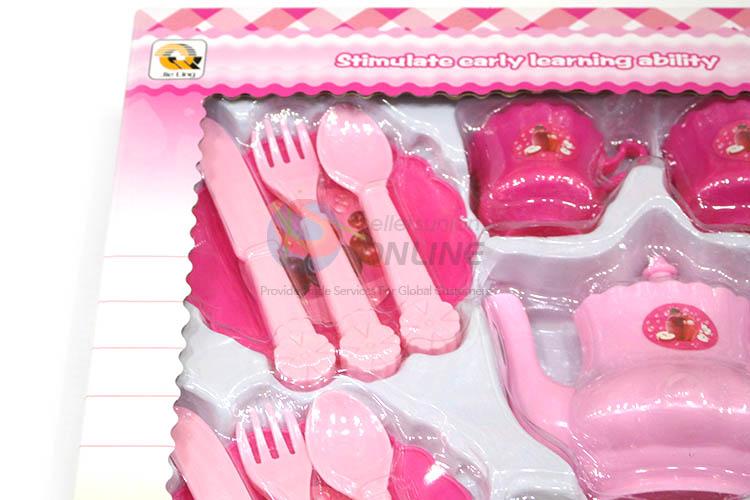 Popular Plastic Tea Set Tableware Kitchen Set Toy