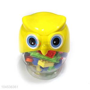 Best Quality 108 Pieces Plastic Building Block With Owl Shape Barrel