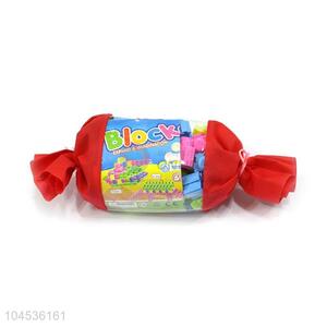 New Design 60 Pieces Educational Building Blocks With Candy Shape Bag