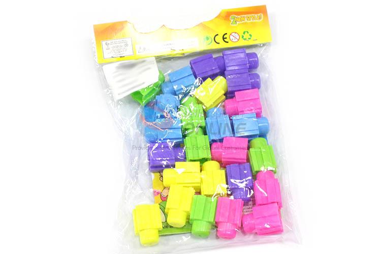 Hot Selling 25 Pieces Plastic Building Block Kids DIY Toy