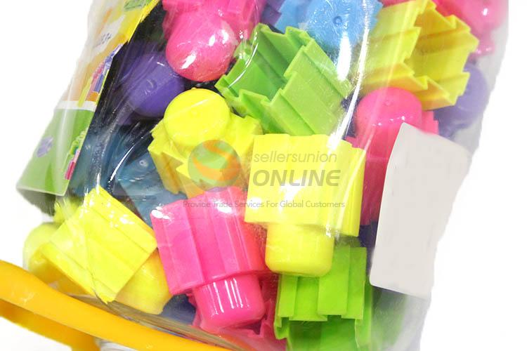 Popular 50 Pieces Plastic Building Blocks With Cute Penguin Barrel