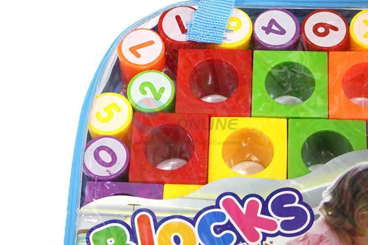 High Quality Pre-School Toy 30 Pieces Numbers Building Block