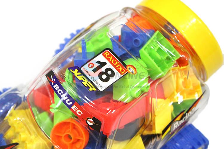 Best Sale Car Shape Barrel Packing 48 Pieces Building Blocks