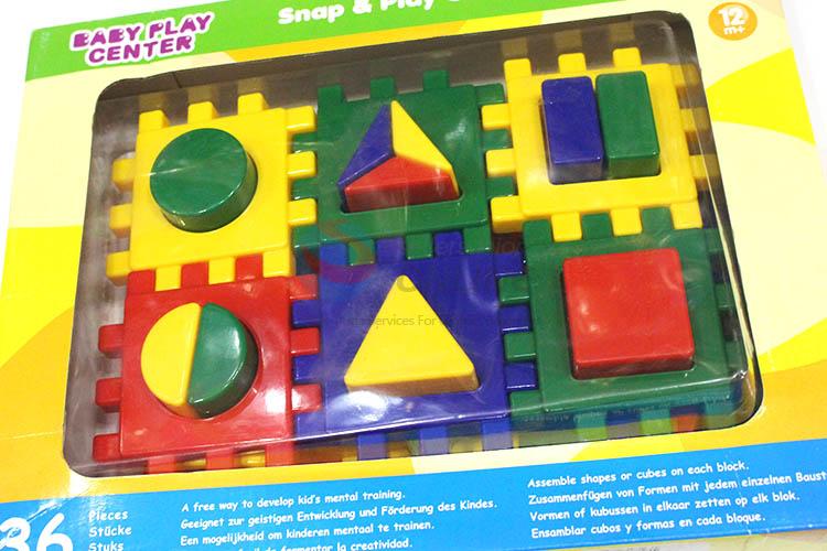 Fashion Educational Toy Colorful Snap & Play Creative Blocks