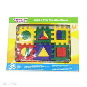 Fashion Educational Toy Colorful Snap & Play Creative Blocks