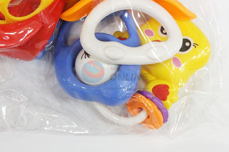 Hot Selling Cartoon Plastic Fun Baby Rattle Toys