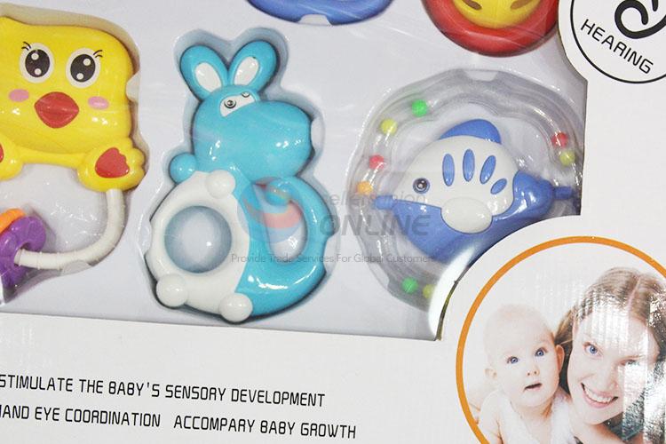 Portable Fashion Plastic Fun Baby Rattle Toys in Display Box