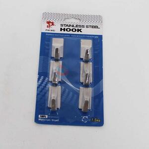 6pc/Set Stainless Steel Sticky Hook for Key