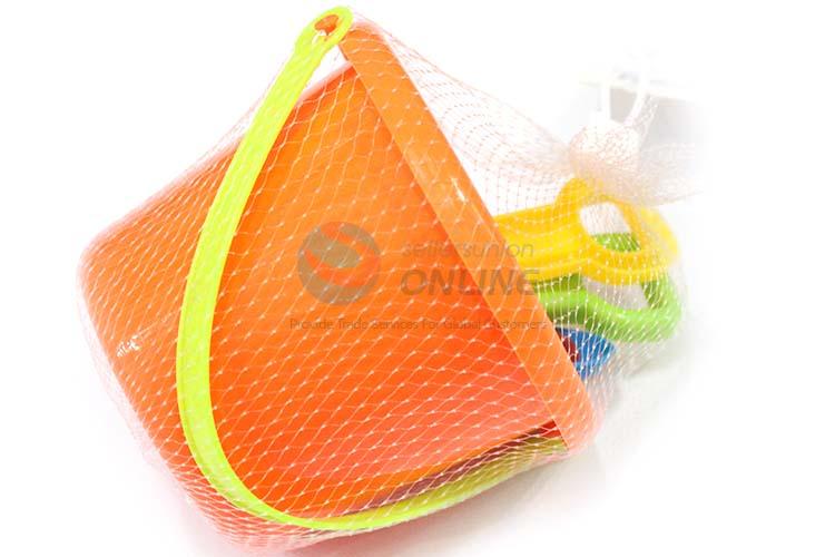 Good Quality Plastic Beach Bucket With Beach Shovels Toy Set