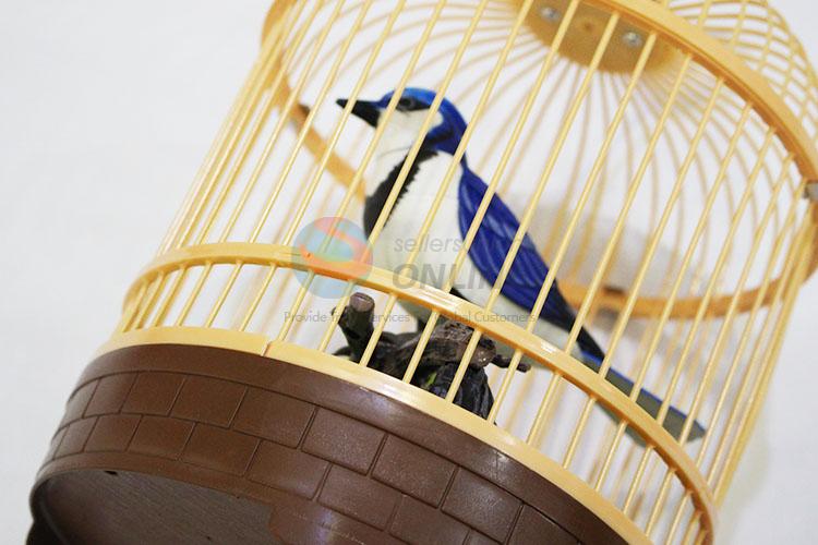 Factory Direct Children Voice Control Heartful Bird Toy with Birdcage