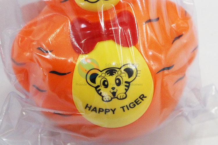 Best Selling Plastic Cartoon Tiger Shaped Baby Trumbler with Light&Music