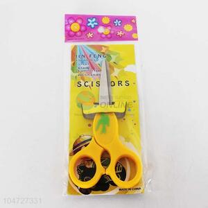 Yellow Color Plastic Handle Scissor for Students