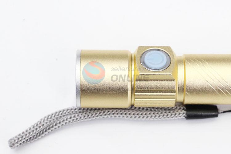 Best sale new LED flashlight torch micro usb interface direct charge with 18650 Battery