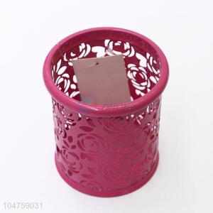 Classical Hollow Flower Brush Storage Pen Pencil Pot Holder Container