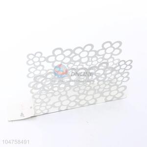 Hot Cute Hollowed-out Flower White Color Napkin Holder