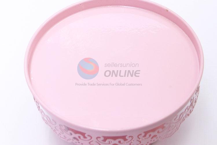 Portable Fashion Pink Color Kitchen Display Stand Cake Swivel Plate