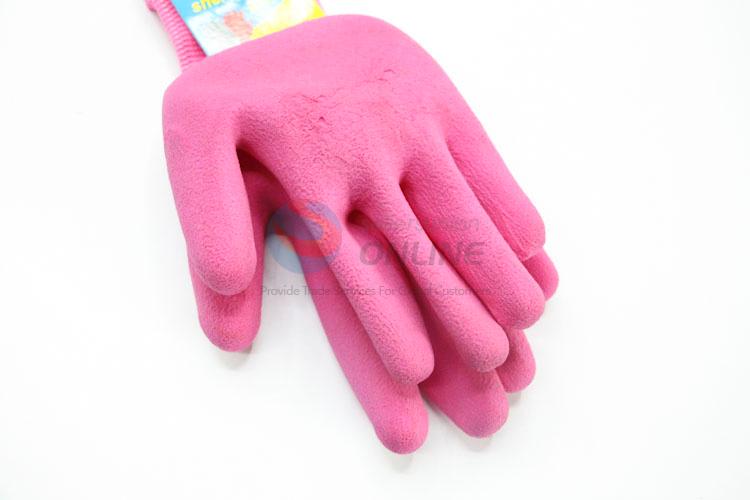 Pink Color Labor Protect Nylon Safety Gloves Anti-cutting Work Gloves