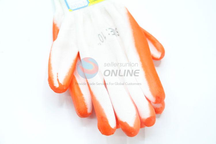 Red Color Nylon Labor Protection Safety Gloves Working Gloves