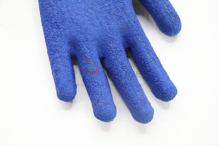 Labor Protection Safety Working Equipment Nylon Blue Color Gloves