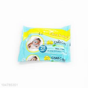 Best Selling Women Soft Wipes Wet Tissue 25 Pcs Clean Wipes