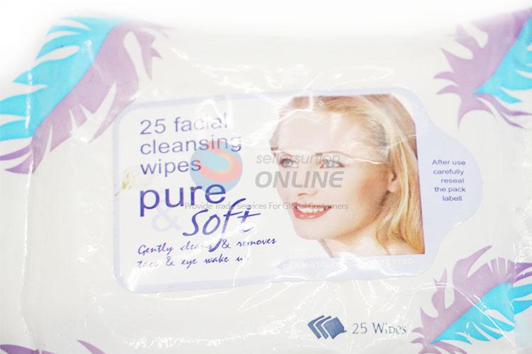 Top Selling 25 Pcs Floral Women Wipes Wet Tissue Clean Wipes