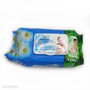 Wholesale Simple 100 Pcs Baby Wipes Wet Tissue with Box