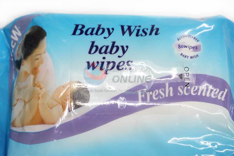 Personalized 80 Pcs Baby Wipes Wet Tissue Cleaning Wipes